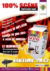 Tremplin jeunes talents 100% Scène. Le samedi 29 juin 2013 à Thorigny sur Marne. Seine-et-Marne. 